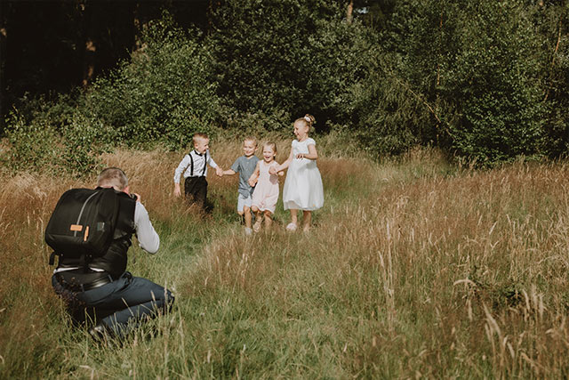 Outdoor family photographer in Sussex and Surrey. Roberts Twins Photography. Roberts Twins at work.